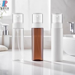 100 ミリリットルフラットショルダー PET スプレーボトル UPG ファインミスト保湿スプレーボトル化粧水スプレーボトル無洗浄アルコール消毒ボトル