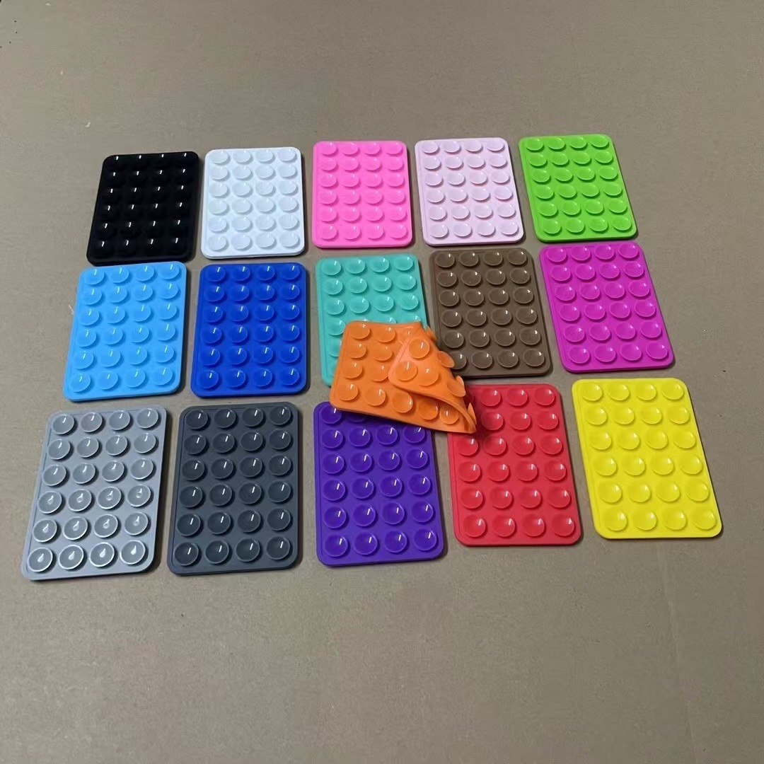 Mobile Phone Suction Cup 11g Double-Sided 24-Piece Suction Cup Power Bank Car Holder 48-Piece Strong Square Silicone Suction Cup