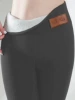 Fashion leather label dark gray