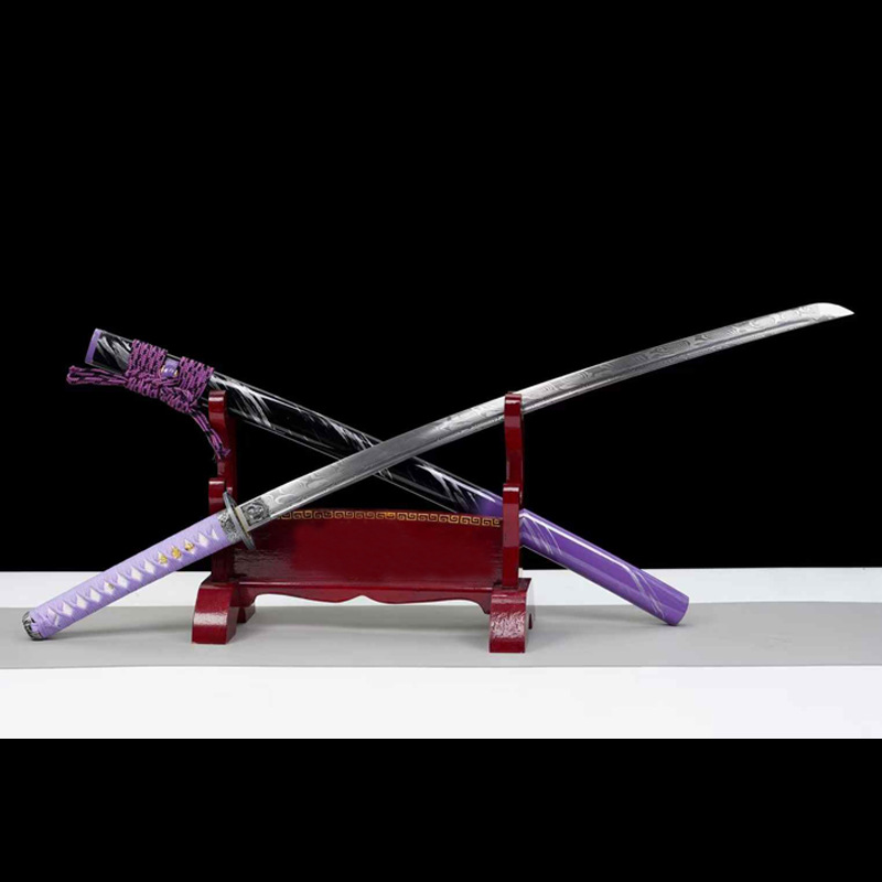 龙泉市刀剑手工锻打纹烧刃宝剑指挥刀居合刀影视道具冷兵器未开刃