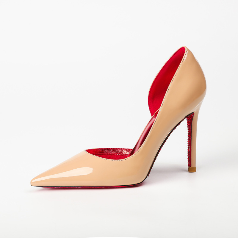 Nude red with red bottom drill 10cm (side empty)