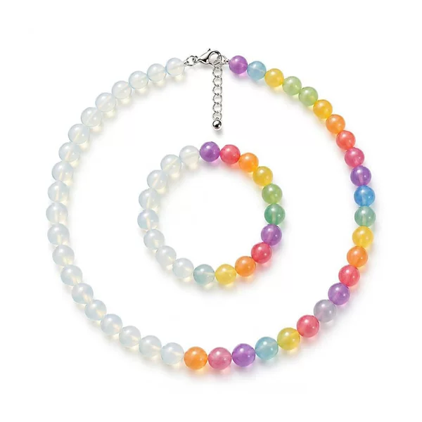 Cross-Border Supply of Dopamine Color-Changing Necklaces and Bracelets in Stock, Clavicle Chains with Random Colors That Change Color When Exposed to Ultraviolet Rays