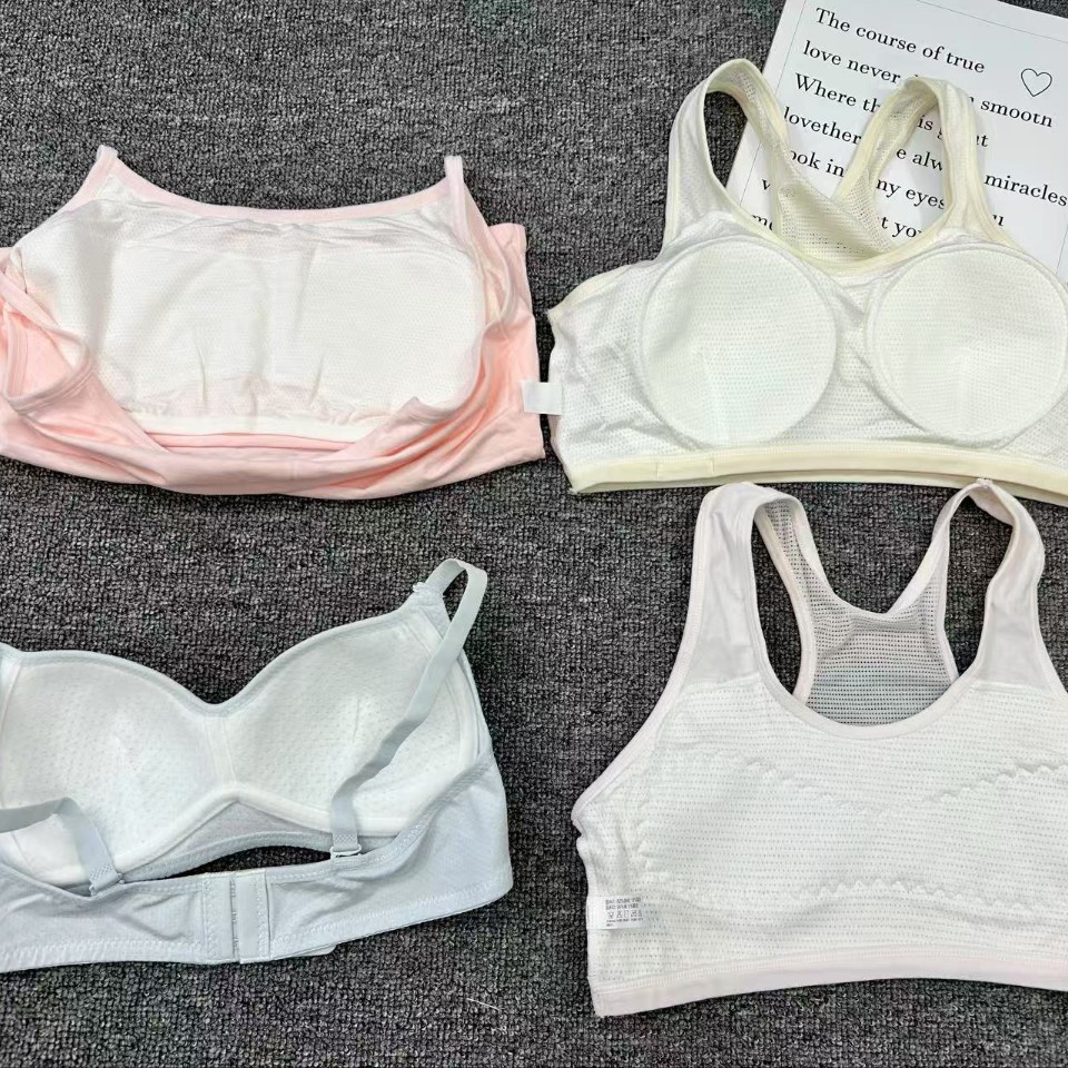 Sujetador para niñas Ropa interior deportiva para estudiantes Chaleco a prueba de golpes durante el desarrollo para niñas, adolescente de 15 años, estudiante de secundaria