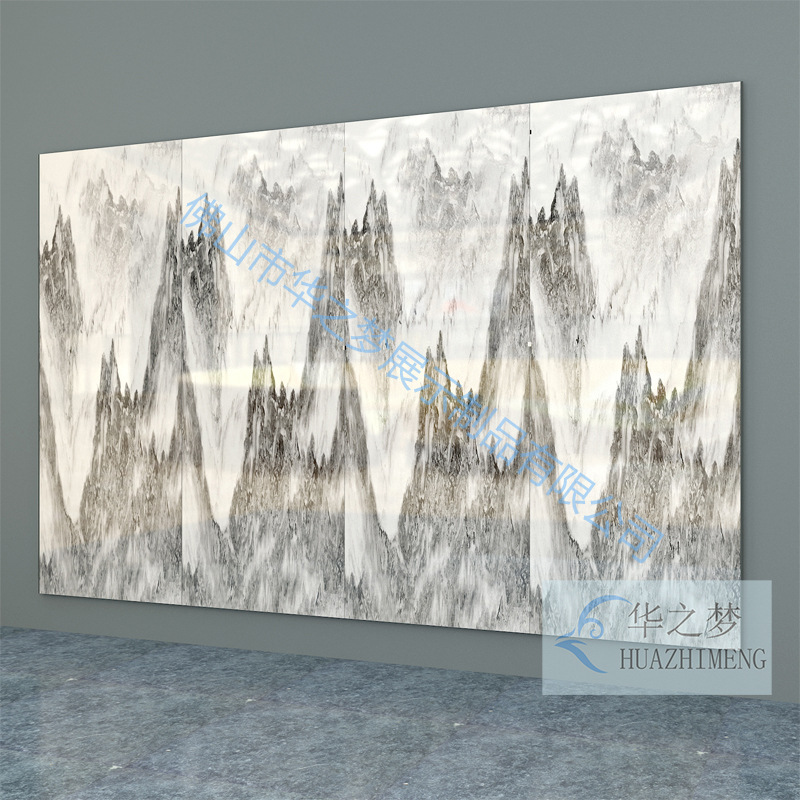 岩板大板连纹展示架1200*2400*3连纹上墙展架瓷砖样品多功能展架