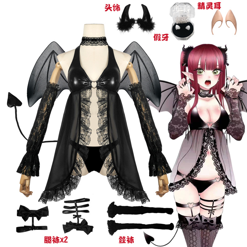 更衣人偶坠入爱河cos衣服喜多川海梦魅魔小恶魔cosplay套装