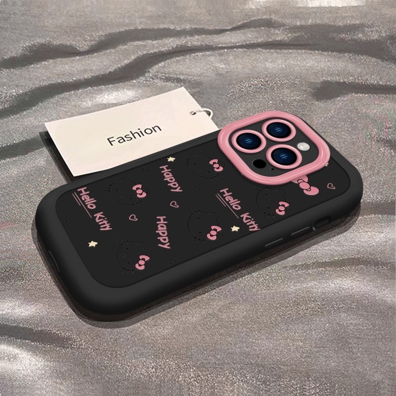粉红凯蒂适用于苹果16手机壳iPhone15Plus苹果14保护套女款13卡通|undefined