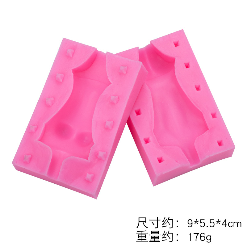 Cuerpo molde hecho a mano muñeca que hace la herramienta DIY arcilla Decoración Accesorios fondant haciendo