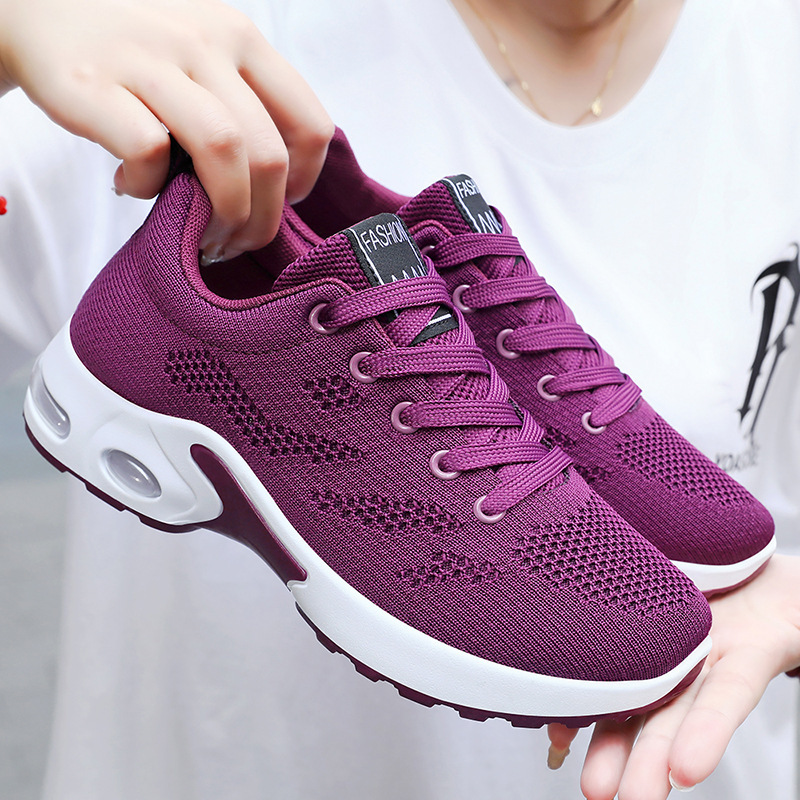 Shoes Women's Casual Shoes Cross-Border Large Size Air Cushion Shoes Temu Women's Shoes Easiest for Match Soft Sole Breathable Sports Shoes Running Shoes