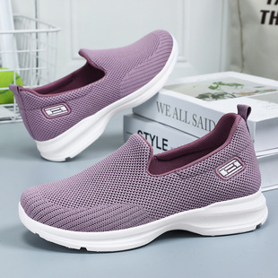 Kangtai Shoe Factory Single Shoes 2025 Summer Women's Shoes Cross-Border Temu Dropshipping Casual Breathable Slip-On Mom Shoes
