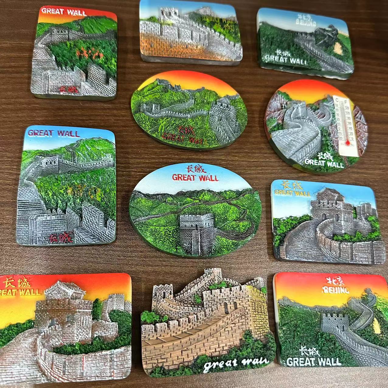 北京冰箱贴长城冰箱贴树脂磁性旅游纪念品文创礼品中国特色纪念品