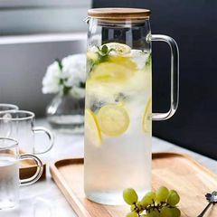 ガラス冷水ポットレモンポットセット高温家庭用ティーポット凉白開大容量冷水ポット