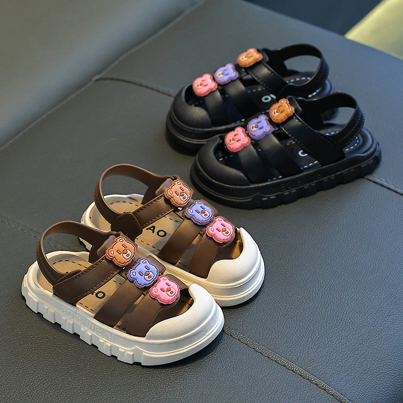 2025 nuevas sandalias infantiles de verano antiderrapante interior y exterior sandalias para niñas con suela suave para niños sandalias para niños mayores