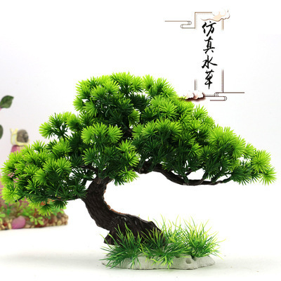 Aquarium sand tray landscape tree fish tank landscape decoration artificial plastic tree-shaped simulation water plants simulation welcome pine