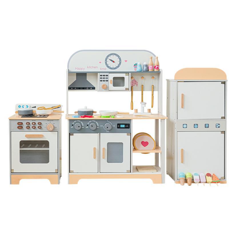 Juego de juguetes de cocina para niños transfronterizos, cocina simulada, cocina, niña, utensilios de cocina para bebés, regalo para niñas