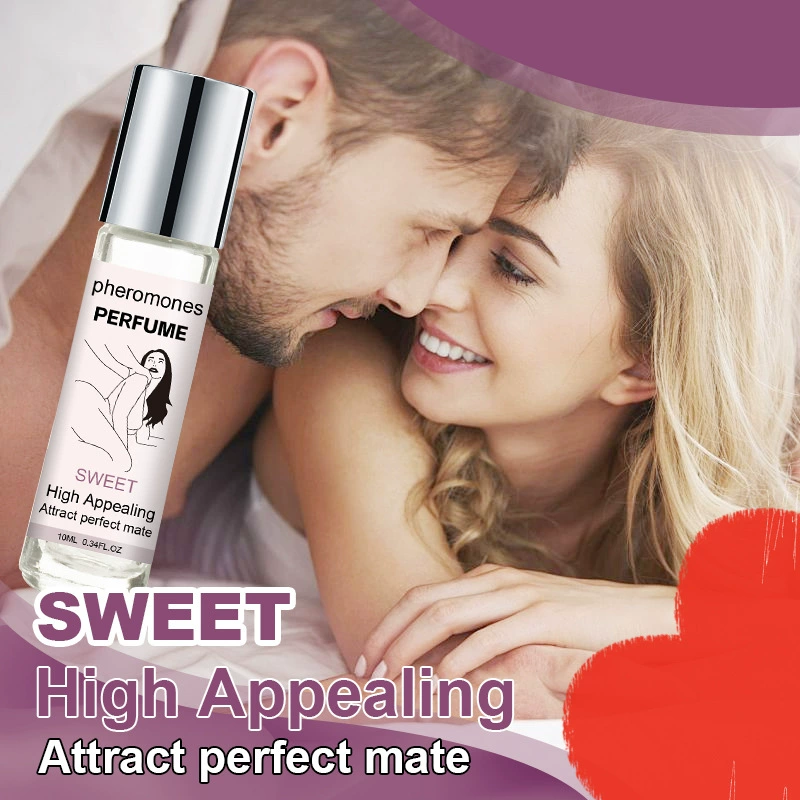Perfume Fresh Light Scent 10 ml, Long‑lasting, Pheromone‑style Roll‑On (Pink)