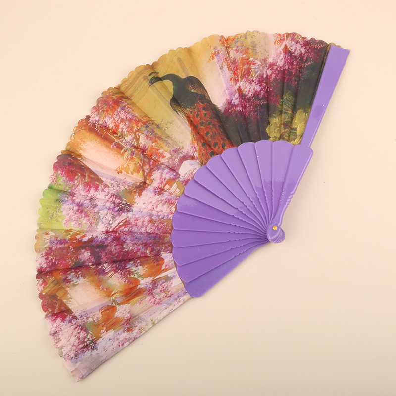Abanico Plegable de Encaje de Plástico, Estampado, para Danza image 100