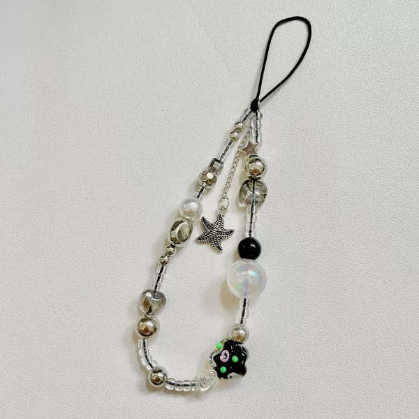 Pendant, strap, flowered