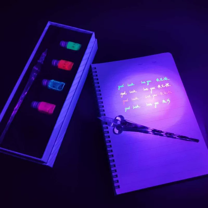 Glass rollerball pen for elementary school students, internet celebrity, Birthday gift