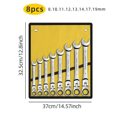 cloth bag set, complete tool — Mühərrik tənzimləmə alətləri - 8pcs-yellow-cloth-bags