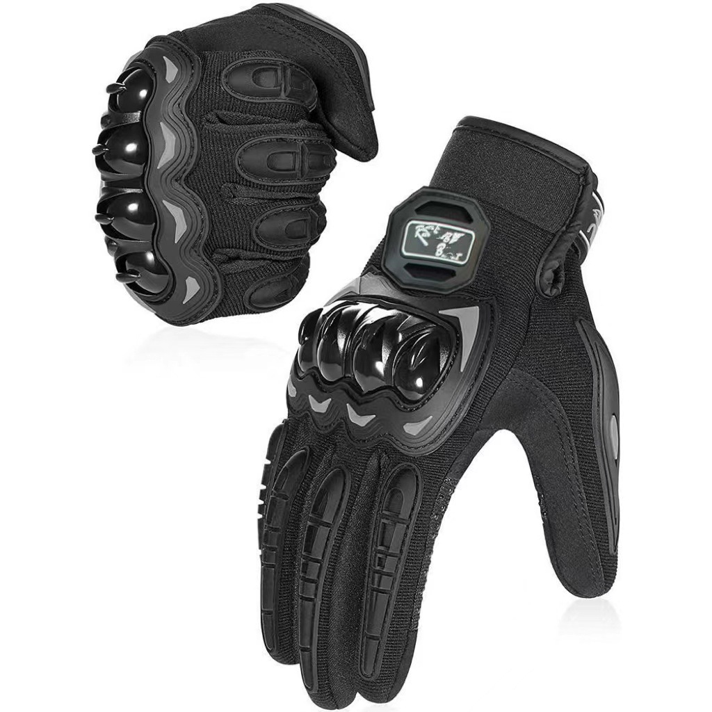 Guantes de motocicleta impermeables a prueba de caídas de invierno equipamiento de motocicleta locomotora hombre protector de montar medio dedo delgado pantalla táctil