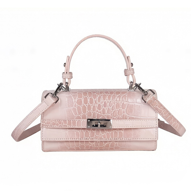 Texturas de alta calidad de moda de cocodrilo Kelly bolso de mano pequeño bolso cuadrado para mujeres nuevas ventas calientes de moda de lujo ligero mochila