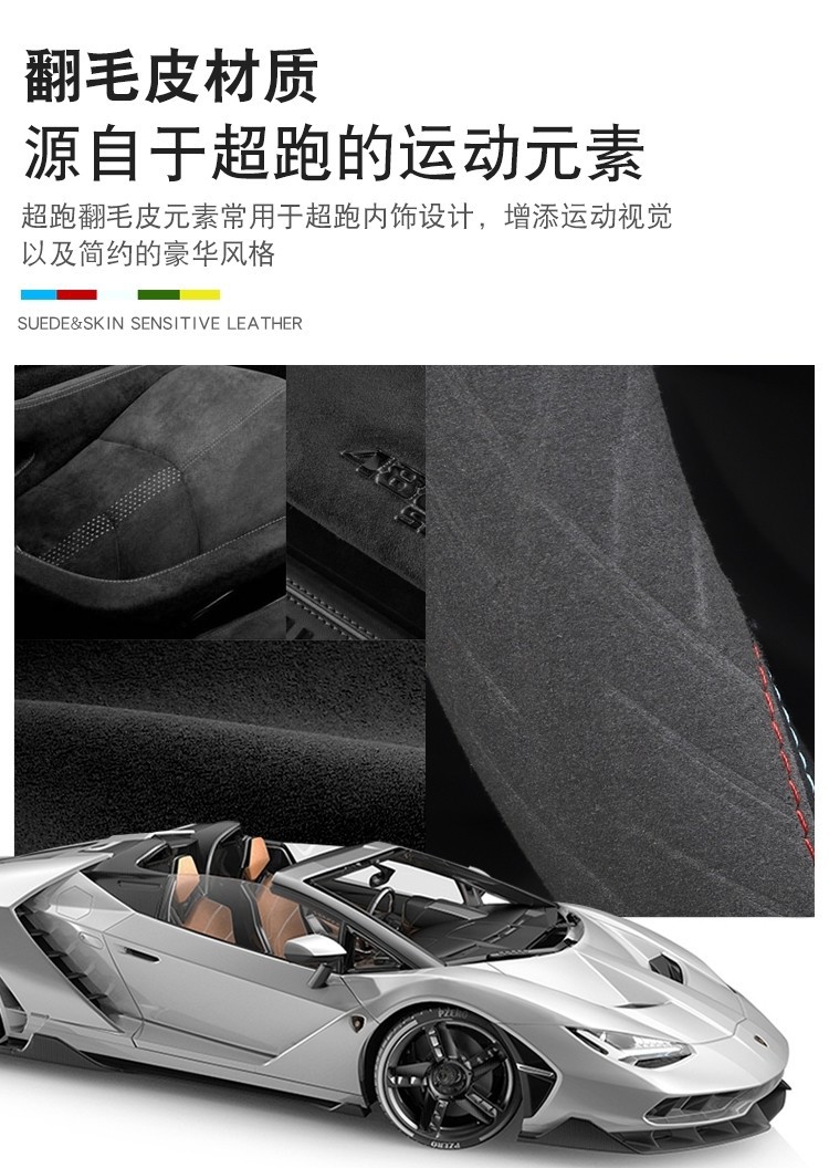 Cross-Border Car All-Season Suede Leather Steering Wheel Cover New Sweat-Absorbent Anti-Slip Breathable Handlebar Cover Wholesale for Men and Women