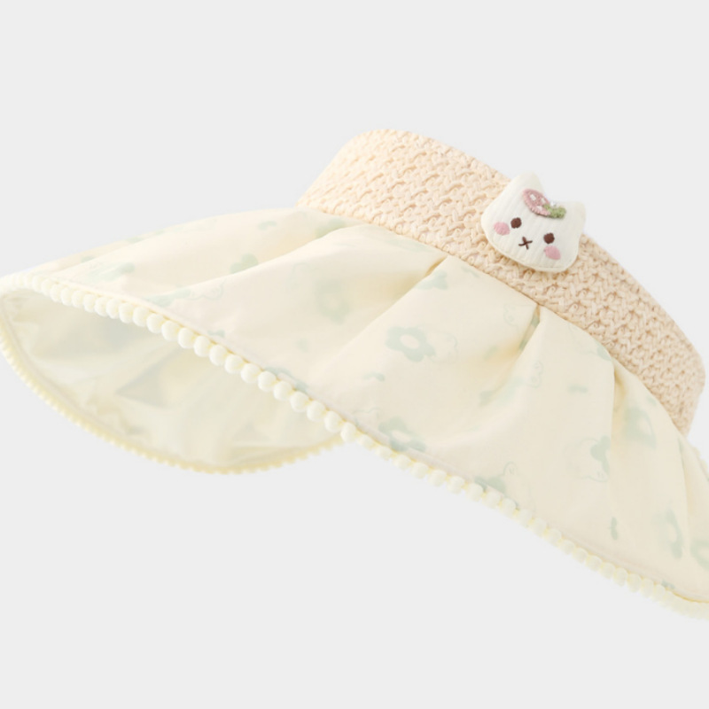 Chapéu de sol infantil com aba larga para o verão_voghion.com