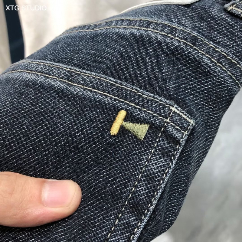 Counter Withdrawal ~ fleece-lined High-end Autumn and Winter Jeans Men's Fashion Brand Elastic Slim Fit Straight Korean Casual Pants Counter Withdrawal ~ fleece-lined High-end Autumn and Winter Jeans Men's Fashion Brand Elastic Slim Fit Straight Korean Casual Pants