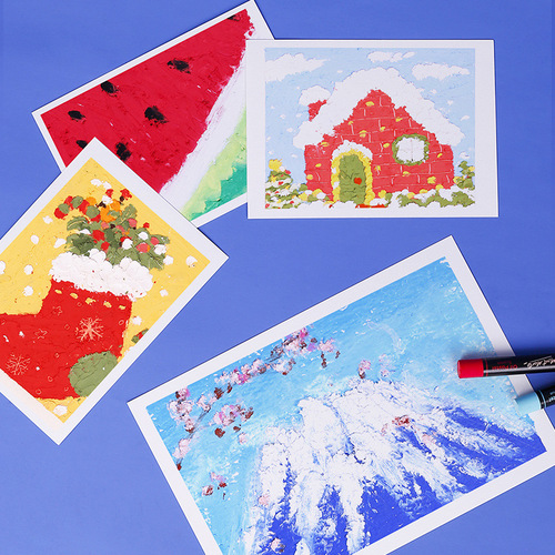 Oil pastel creative paper special paper art student crayon sketch paper painting A4 student 230g oil pastel drawing paper