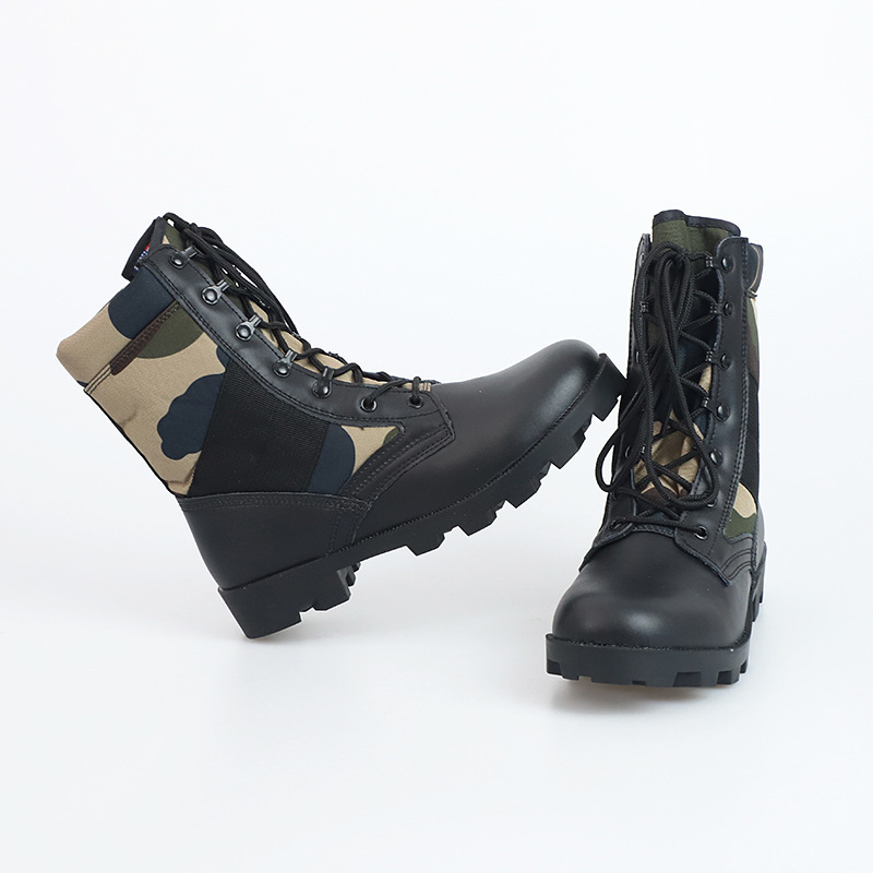 Foreign trade Hot Sale high top Panama desert boots army green outdoor hiking boots camouflage combat boots outdoor training boots