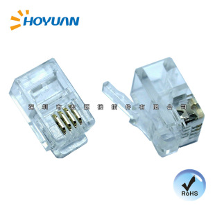 TelePhone Crystal Head 4P4c COB-RJ11-4P4c