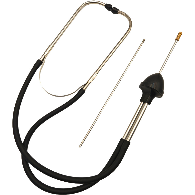 Cylinder noise stethoscope for detecting engine noise and abnormal cylinder sounds in car engines