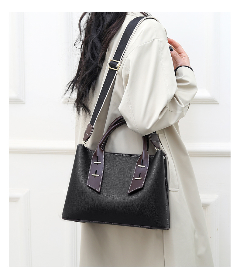 Women's Handle Bag Messenger Bag Wide Strap Stylish Commuter Bag_voghion.com