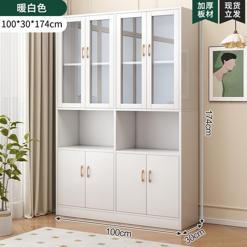 [문 8개, 수납공간 2개] 우아한 웜화이트 100cm