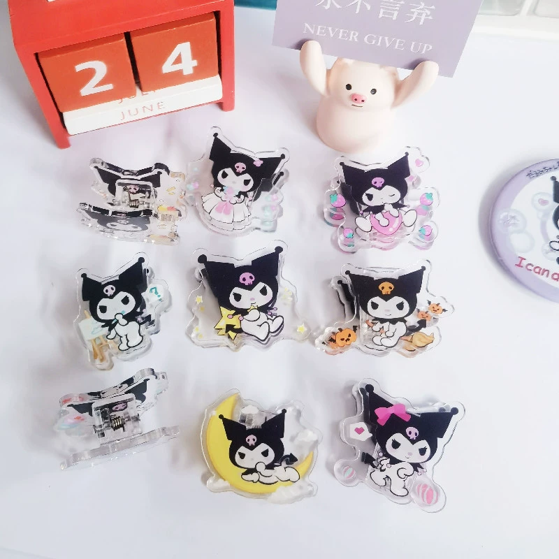 Новый ins Style Kulomi PP Clip Акриловый офисный милый зажим для фотографий Многофункциональный зажим для заметок Зажим для закусок