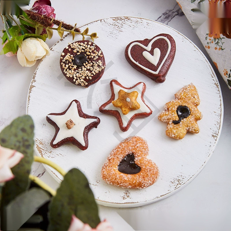 Модель печенья Simulation Christmasci Biscuits Fake chocolate digestive biscuits праздничная еда декора shooting props