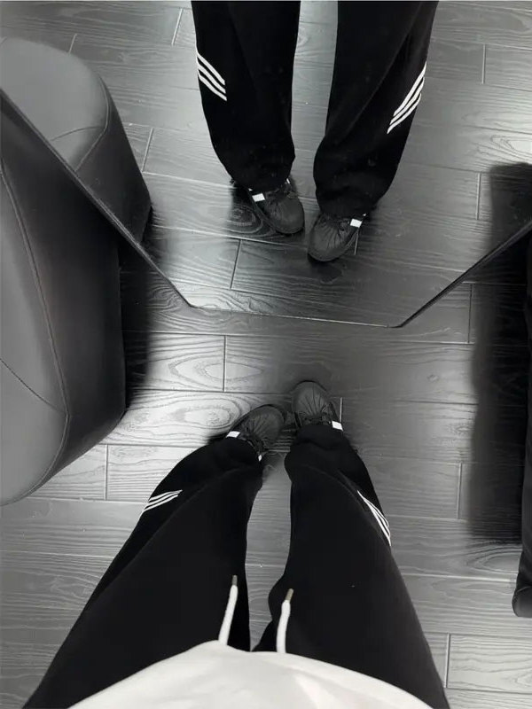 cleanfit条纹运动卫裤男款秋季美式重磅三条杠裤子直筒宽松休闲裤|undefined