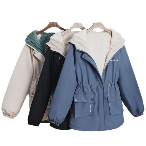 Insulated and thickened trench coat for autumn and winter 2025, new women's casual fashion small size stormproof coat and cotton-padded jacket