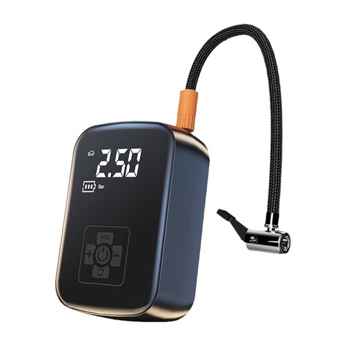 Car wireless inflatable pump, car portable tire inflator, electric compact car tire inflator