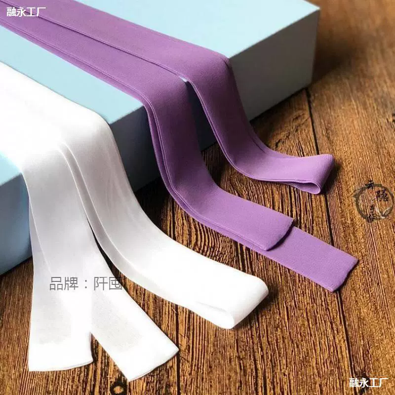 Оптовые аксессуары для Xie Lian: длинные шелковые шарфы, однотонные повязки для волос Hanfu в китайском стиле, древние повязки для косплея.