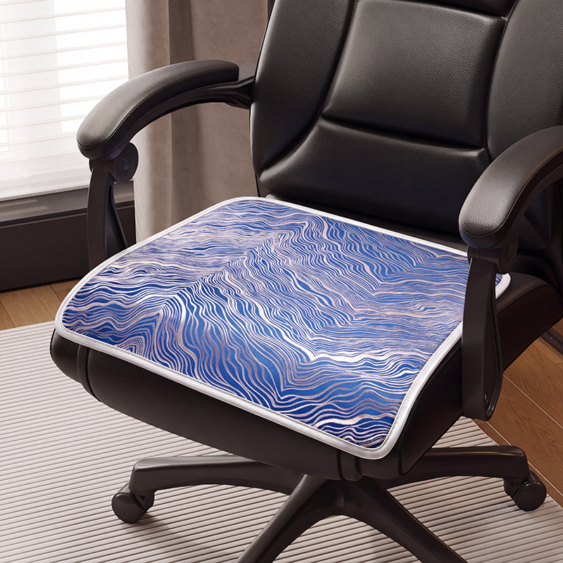 Verano silla de seda de hielo cojín de oficina ventilada antideslizante cojín de verano 2024 nuevo cojín de silla de comedor cojín taburetes