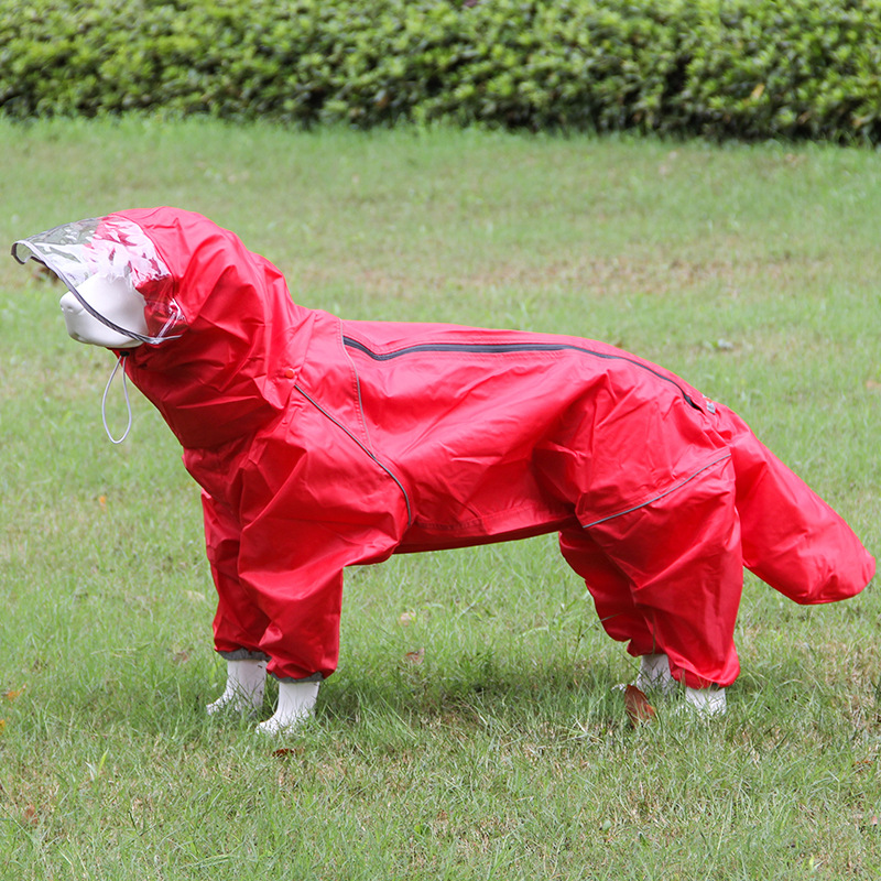 Дождевик для собак Big Dog с капюшоном