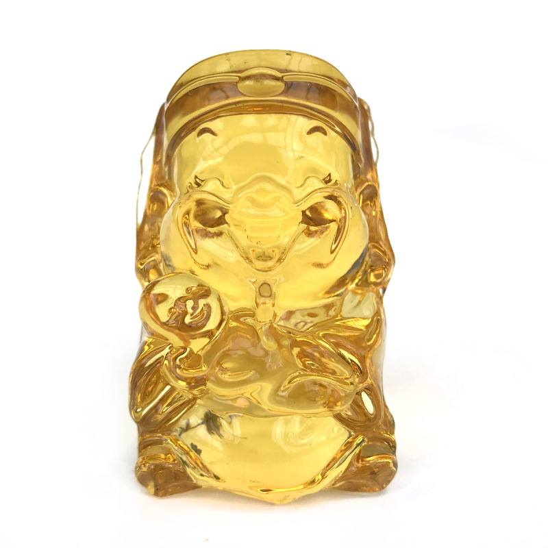 水晶玻璃工藝品五福公仔五路財神爺五福臨門財神到喬遷禮品擺件