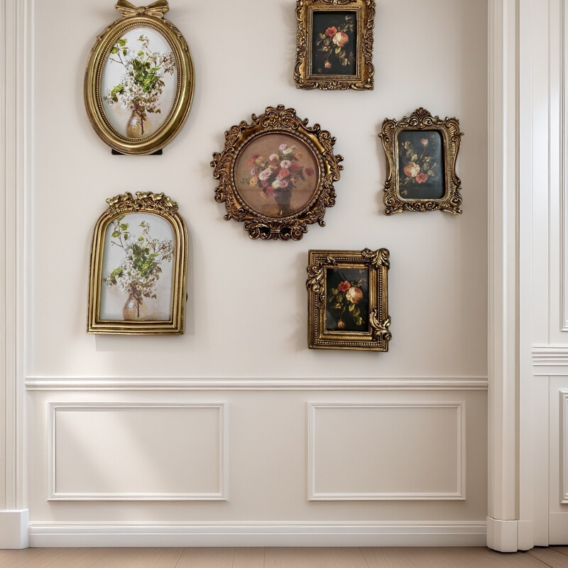 Vintage Photo Frame Display Stand, Decorative Frame, Picture Frame for Living Room and Bedroom, Wholesale Sofa New Model, Cute and Special