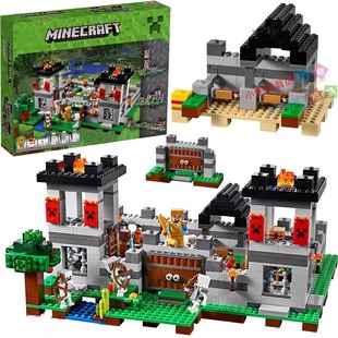 Compatible with Lego Minecraft Fortress 21127 Building Blocks Assembled Educational Toys Cross-Border Minecraft