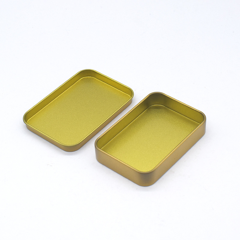 Caja de hojalata esmerilado portátil cortaúñas pequeño producto ventana caja de hierro embalaje insignia U disco conmemorativo caja de almacenamiento de monedas