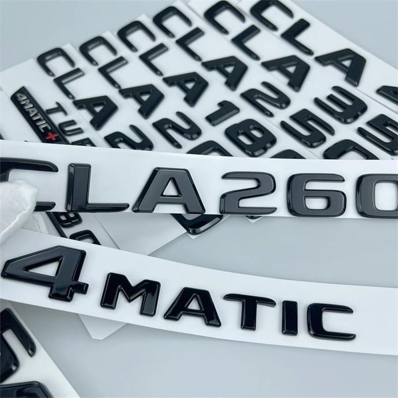 CLA black label Mercedes-Benz CLA modified black tail emblem CLA35 CLA200 CLA260 CLA45 car emblem blacked out