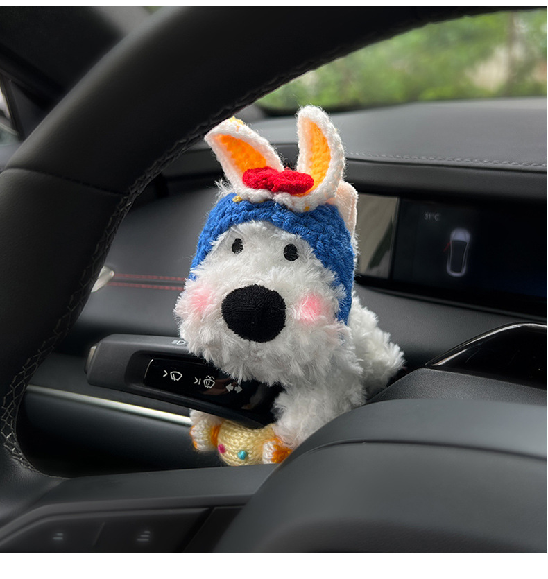Complete Collection of Car Interior Accessories, Car-Mounted Pocket, Scratchy Puppy Doll, Turn Signal Wiper Doll, Doll