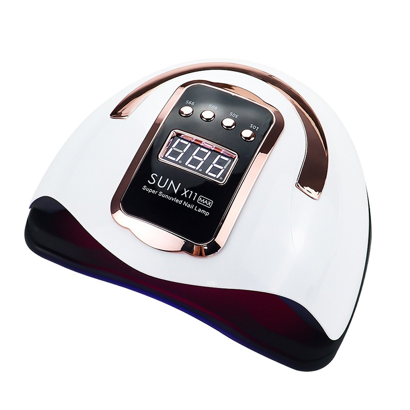 Luz de manicura 360W alta potencia de manicura luz de fototerapia oro rosa anillo decorativo de uñas horneado luz de secado rápido luz de fototerapia transfronteriza