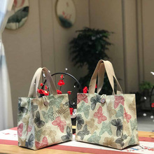 中号大容量手提包手拎包时尚妈咪新款便当袋帆布饭盒袋收纳袋包邮